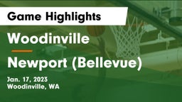 Woodinville vs Newport  (Bellevue) Game Highlights - Jan. 17, 2023