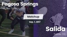 Matchup: Pagosa Springs High vs. Salida  2017