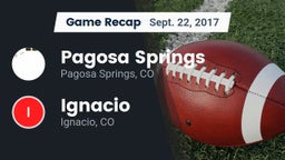Recap: Pagosa Springs  vs. Ignacio  2017