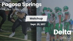 Matchup: Pagosa Springs High vs. Delta  2017