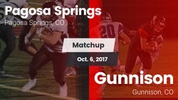 Matchup: Pagosa Springs High vs. Gunnison  2017