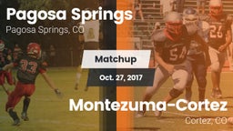 Matchup: Pagosa Springs High vs. Montezuma-Cortez  2017