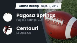 Recap: Pagosa Springs  vs. Centauri  2017