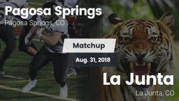 Matchup: Pagosa Springs High vs. La Junta  2018