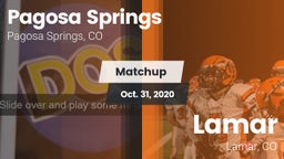Matchup: Pagosa Springs High vs. Lamar  2020
