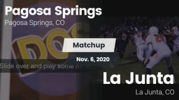 Matchup: Pagosa Springs High vs. La Junta  2020