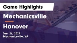 Mechanicsville  vs Hanover  Game Highlights - Jan. 26, 2024