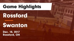 Rossford  vs Swanton  Game Highlights - Dec. 18, 2017