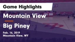 Mountain View  vs Big Piney  Game Highlights - Feb. 16, 2019