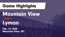 Mountain View  vs Lyman  Game Highlights - Feb. 14, 2020