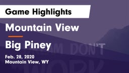 Mountain View  vs Big Piney  Game Highlights - Feb. 28, 2020