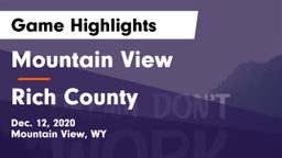 Mountain View  vs Rich County Game Highlights - Dec. 12, 2020