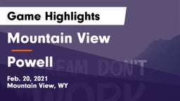 Mountain View  vs Powell Game Highlights - Feb. 20, 2021