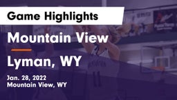 Mountain View  vs Lyman, WY Game Highlights - Jan. 28, 2022