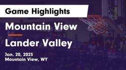 Mountain View  vs Lander Valley  Game Highlights - Jan. 20, 2023