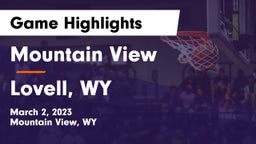 Mountain View  vs Lovell, WY Game Highlights - March 2, 2023
