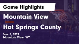 Mountain View  vs Hot Springs County  Game Highlights - Jan. 5, 2024