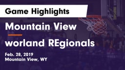 Mountain View  vs worland REgionals Game Highlights - Feb. 28, 2019