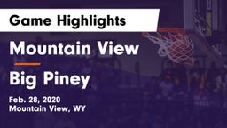 Mountain View  vs Big Piney  Game Highlights - Feb. 28, 2020