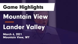 Mountain View  vs Lander Valley  Game Highlights - March 6, 2021