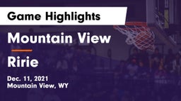 Mountain View  vs Ririe  Game Highlights - Dec. 11, 2021