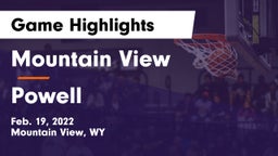 Mountain View  vs Powell  Game Highlights - Feb. 19, 2022