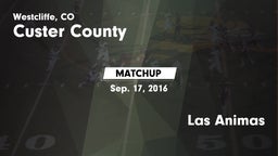 Matchup: Custer County High vs. Las Animas  2016