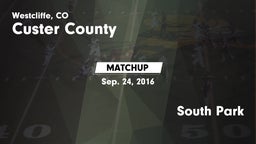 Matchup: Custer County High vs. South Park  2016