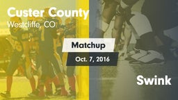 Matchup: Custer County High vs. Swink  2016