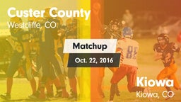 Matchup: Custer County High vs. Kiowa  2016
