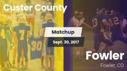 Matchup: Custer County High vs. Fowler  2017
