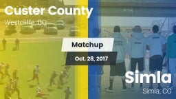 Matchup: Custer County High vs. Simla  2017