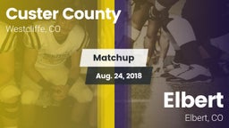Matchup: Custer County High vs. Elbert  2018