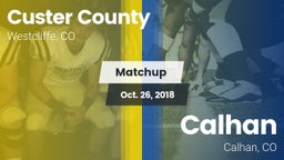 Matchup: Custer County High vs. Calhan  2018