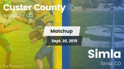 Matchup: Custer County High vs. Simla  2019