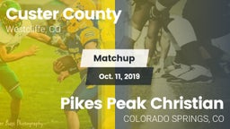 Matchup: Custer County High vs. Pikes Peak Christian  2019