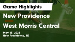 New Providence  vs West Morris Central  Game Highlights - May 13, 2022