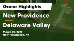 New Providence  vs Delaware Valley  Game Highlights - March 30, 2023