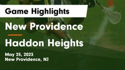 New Providence  vs Haddon Heights  Game Highlights - May 25, 2023