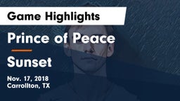 Prince of Peace  vs Sunset  Game Highlights - Nov. 17, 2018