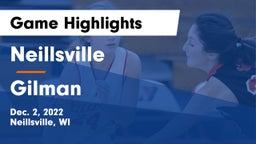 Neillsville  vs Gilman  Game Highlights - Dec. 2, 2022
