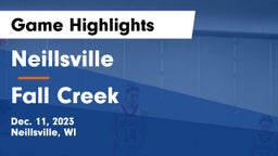 Neillsville  vs Fall Creek  Game Highlights - Dec. 11, 2023