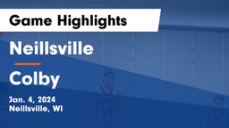 Neillsville  vs Colby  Game Highlights - Jan. 4, 2024
