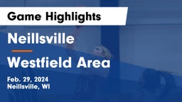 Neillsville  vs Westfield Area  Game Highlights - Feb. 29, 2024