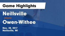 Neillsville  vs Owen-Withee  Game Highlights - Nov. 28, 2017