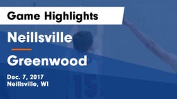 Neillsville  vs Greenwood  Game Highlights - Dec. 7, 2017