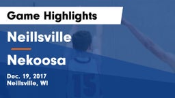 Neillsville  vs Nekoosa  Game Highlights - Dec. 19, 2017