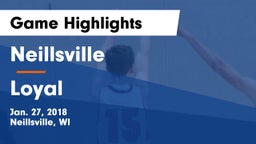 Neillsville  vs Loyal  Game Highlights - Jan. 27, 2018