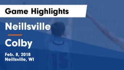 Neillsville  vs Colby Game Highlights - Feb. 8, 2018