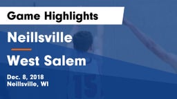 Neillsville  vs West Salem  Game Highlights - Dec. 8, 2018